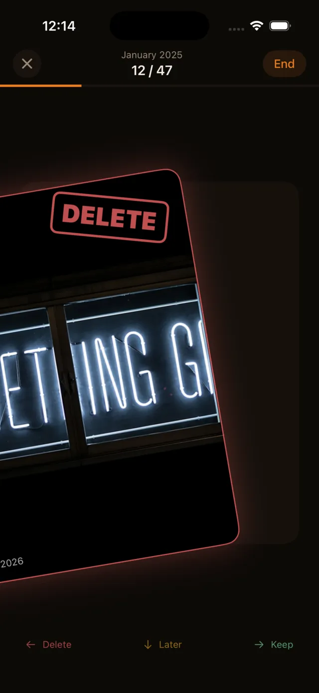 Pixtide delete decision